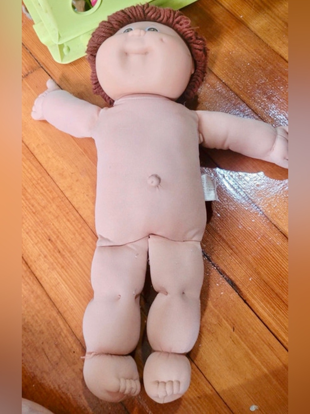 Vintage 1978 - 1982 Cabbage Patch Kid Soft Body Doll - Brown Hair - Picture 2 of 5